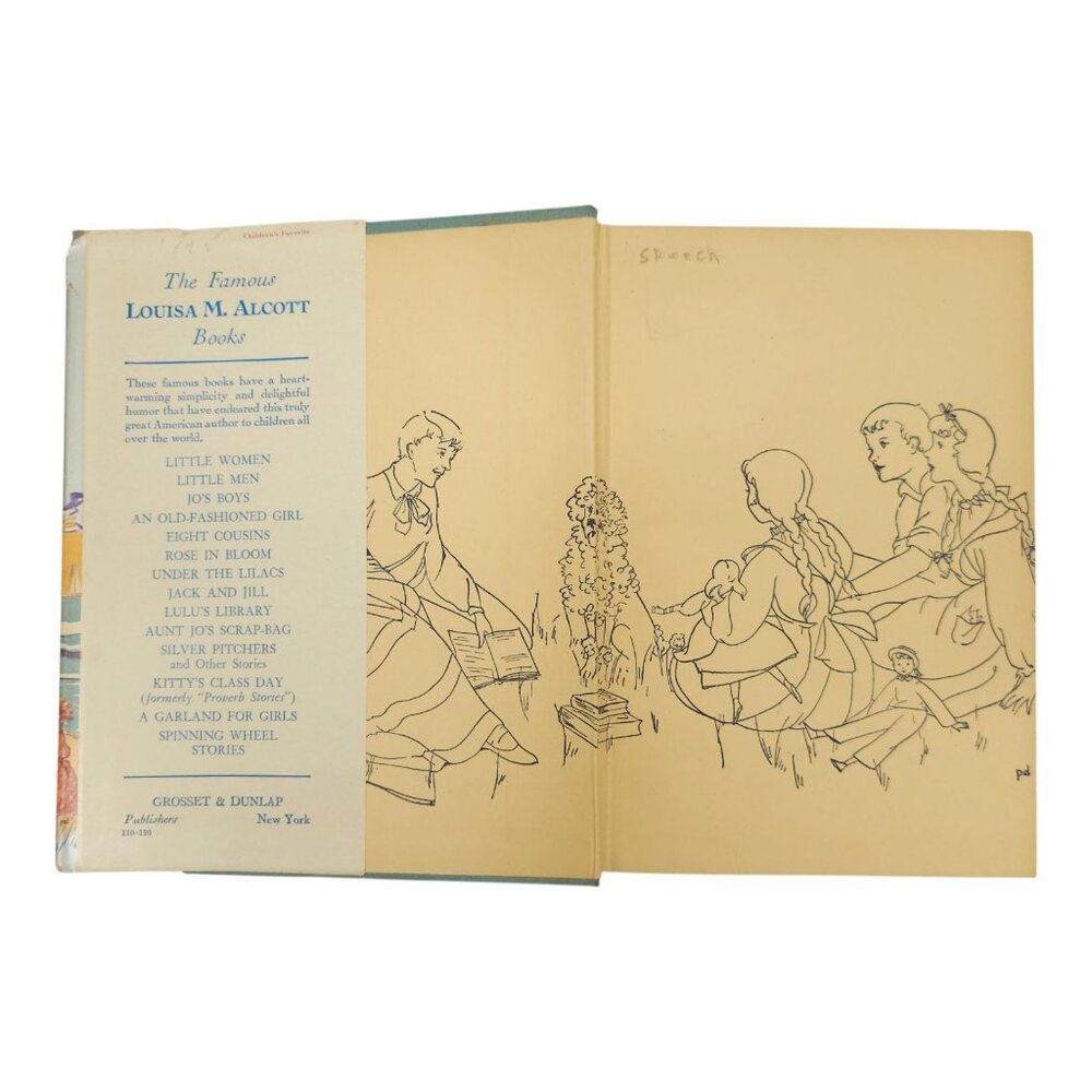 Jack and Jill by Louisa May Alcott Hardcover Dust Jacket 1928 Grosset & Dunlap - Picture 3 of 10